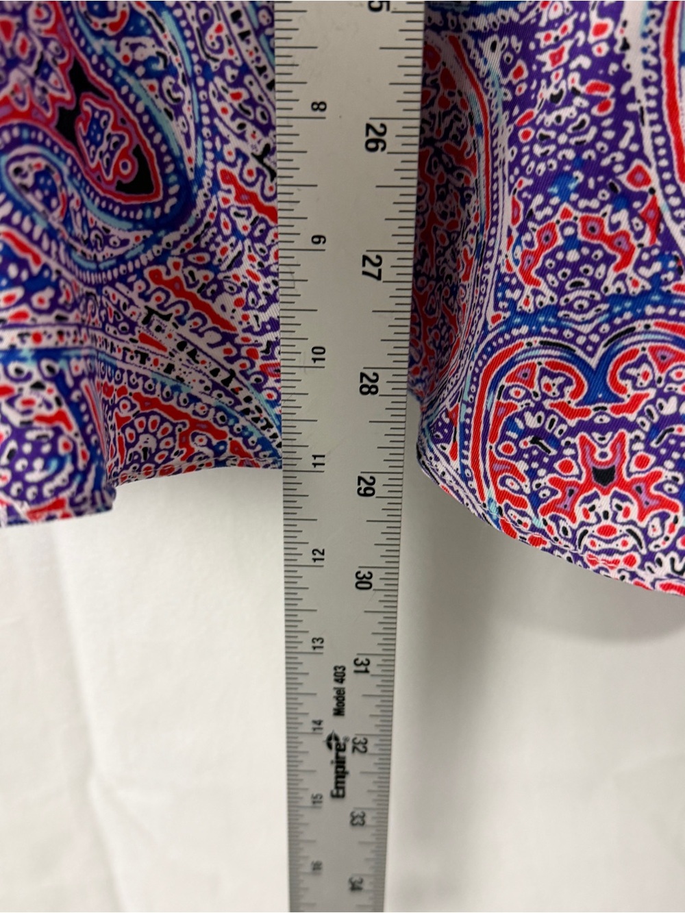Outback Red Paisley Strapless Ruched Ruffle Mini Dress Size 2 - Picture 2 of 7